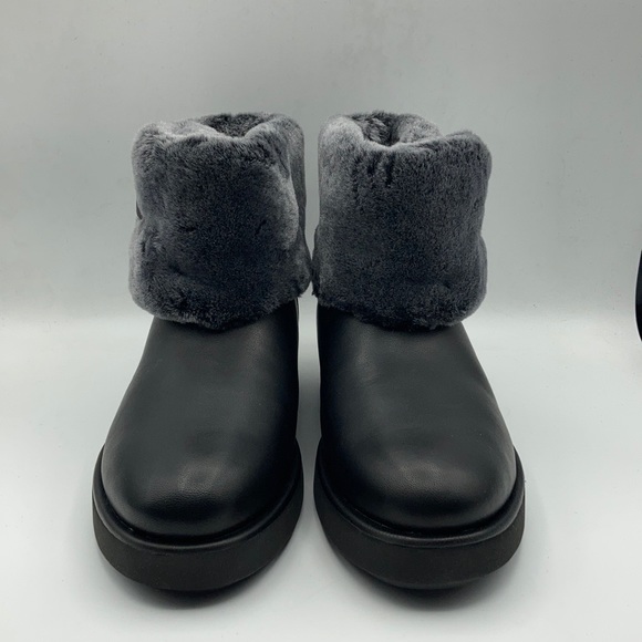 UGG Classic Black Berge Mini Suede Boots - Picture 2 of 6